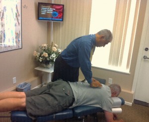 Chiropractic care in Vancouver WA being performed by Dr. Michael Hajari from A Family & Sports Chiropractic Clinic.